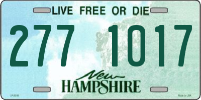 NH license plate 2771017
