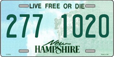 NH license plate 2771020