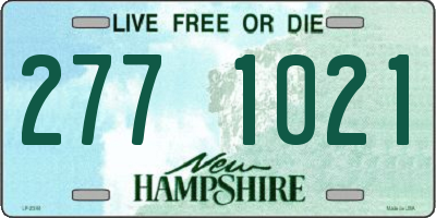 NH license plate 2771021