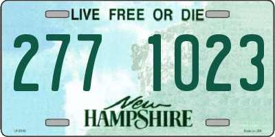 NH license plate 2771023