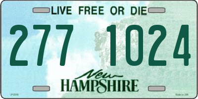 NH license plate 2771024