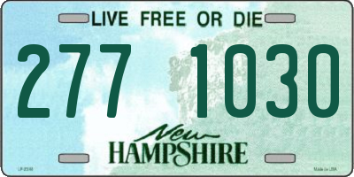 NH license plate 2771030