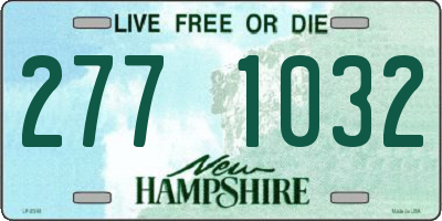 NH license plate 2771032