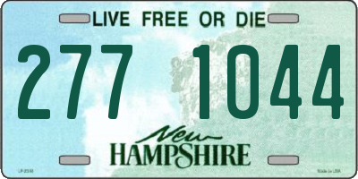 NH license plate 2771044