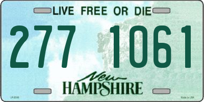 NH license plate 2771061