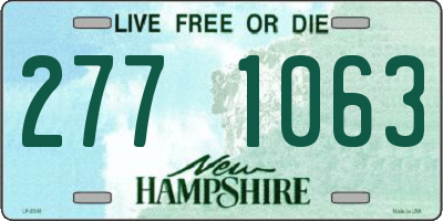 NH license plate 2771063