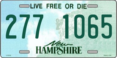 NH license plate 2771065