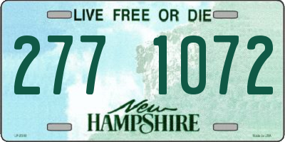 NH license plate 2771072
