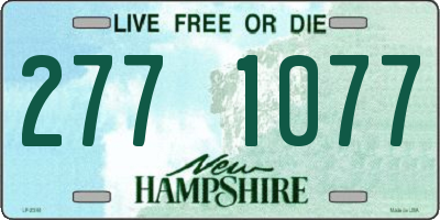NH license plate 2771077