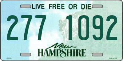 NH license plate 2771092