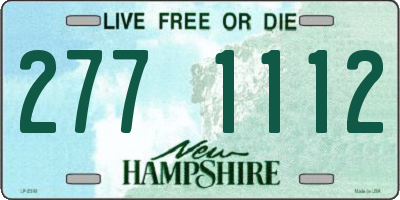 NH license plate 2771112