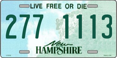 NH license plate 2771113