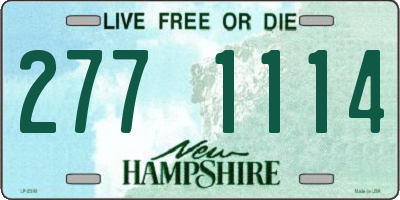 NH license plate 2771114