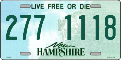 NH license plate 2771118