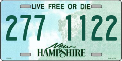 NH license plate 2771122