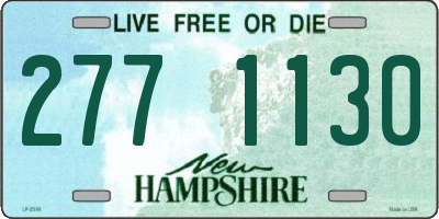 NH license plate 2771130