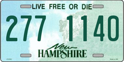 NH license plate 2771140