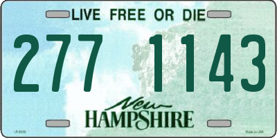 NH license plate 2771143