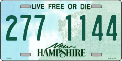 NH license plate 2771144