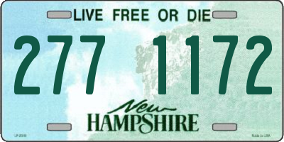 NH license plate 2771172