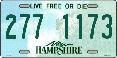 NH license plate 2771173