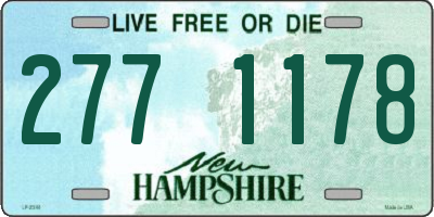 NH license plate 2771178