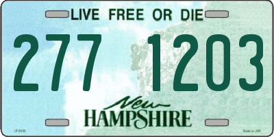 NH license plate 2771203