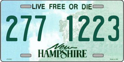 NH license plate 2771223