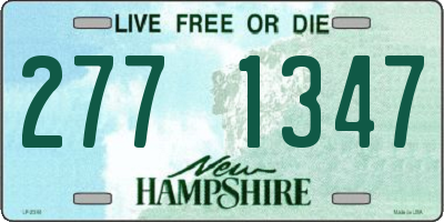 NH license plate 2771347