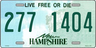 NH license plate 2771404