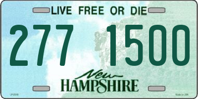 NH license plate 2771500