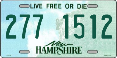 NH license plate 2771512
