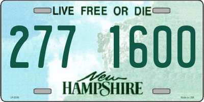 NH license plate 2771600