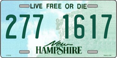 NH license plate 2771617