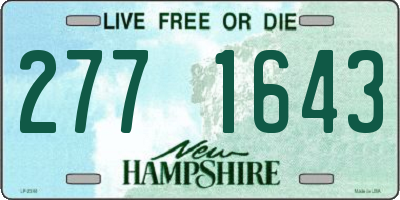 NH license plate 2771643