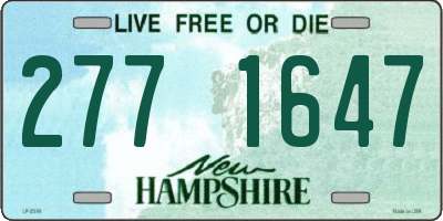 NH license plate 2771647