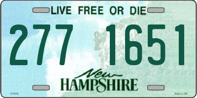 NH license plate 2771651