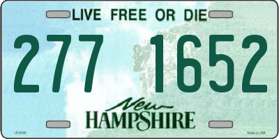 NH license plate 2771652