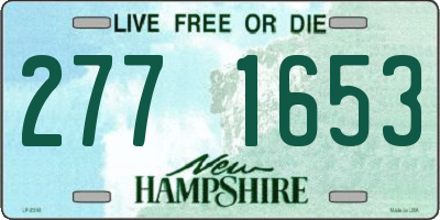 NH license plate 2771653