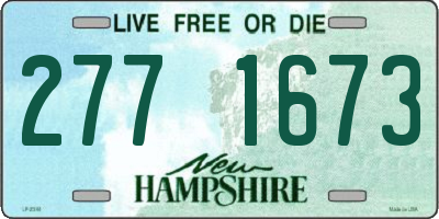 NH license plate 2771673