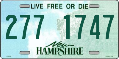 NH license plate 2771747