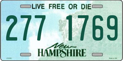 NH license plate 2771769