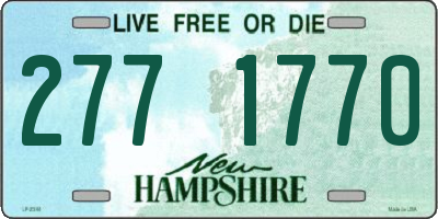 NH license plate 2771770