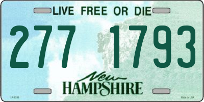 NH license plate 2771793