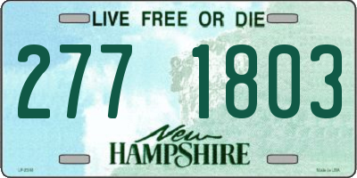 NH license plate 2771803