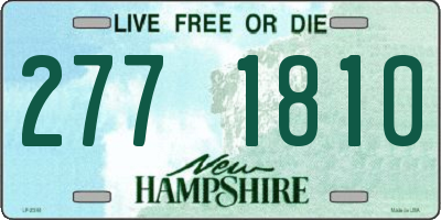 NH license plate 2771810