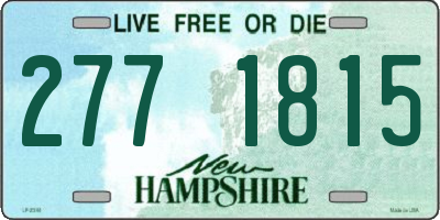 NH license plate 2771815