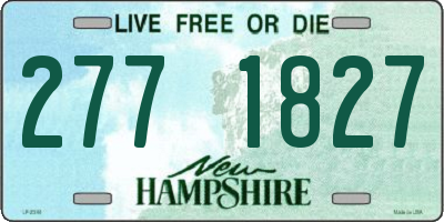 NH license plate 2771827