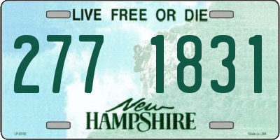 NH license plate 2771831