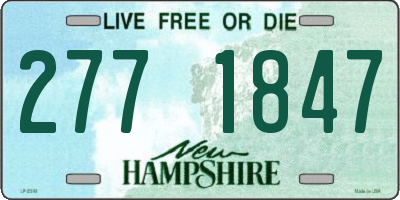 NH license plate 2771847